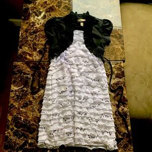 A black and white dress formal wear